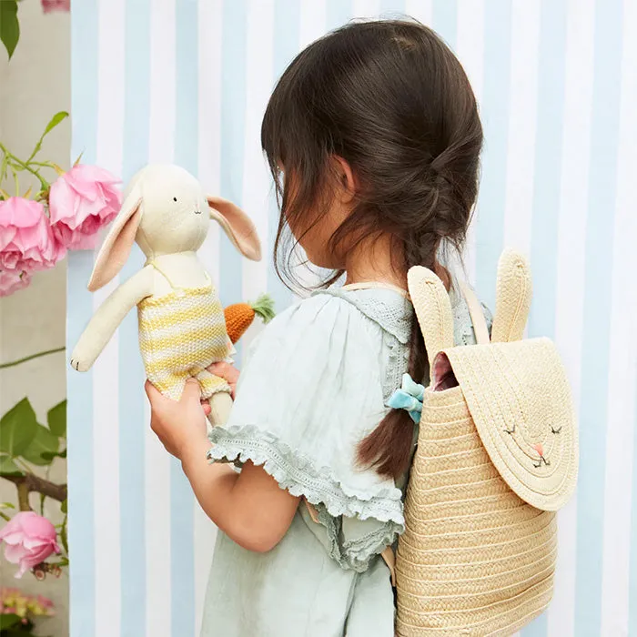 Meri Meri Raffia Bunny Backpack