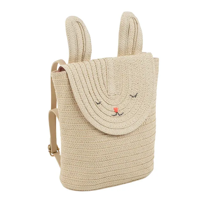 Meri Meri Raffia Bunny Backpack