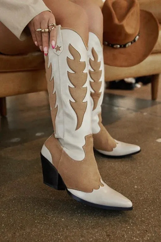 Miley Nude Western Boots