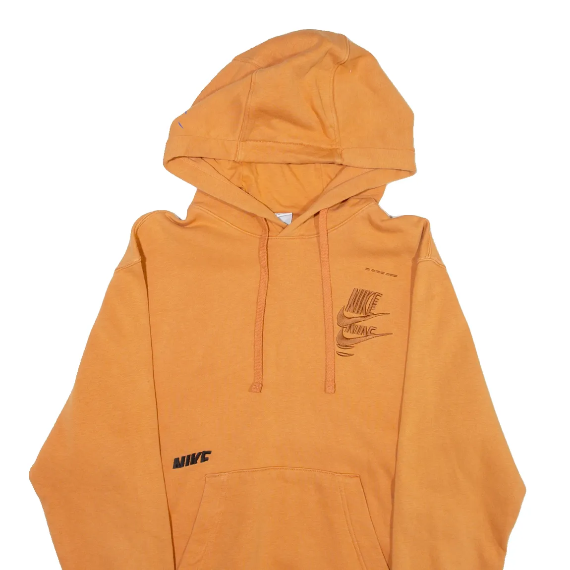 NIKE Mens Orange Hoodie XS