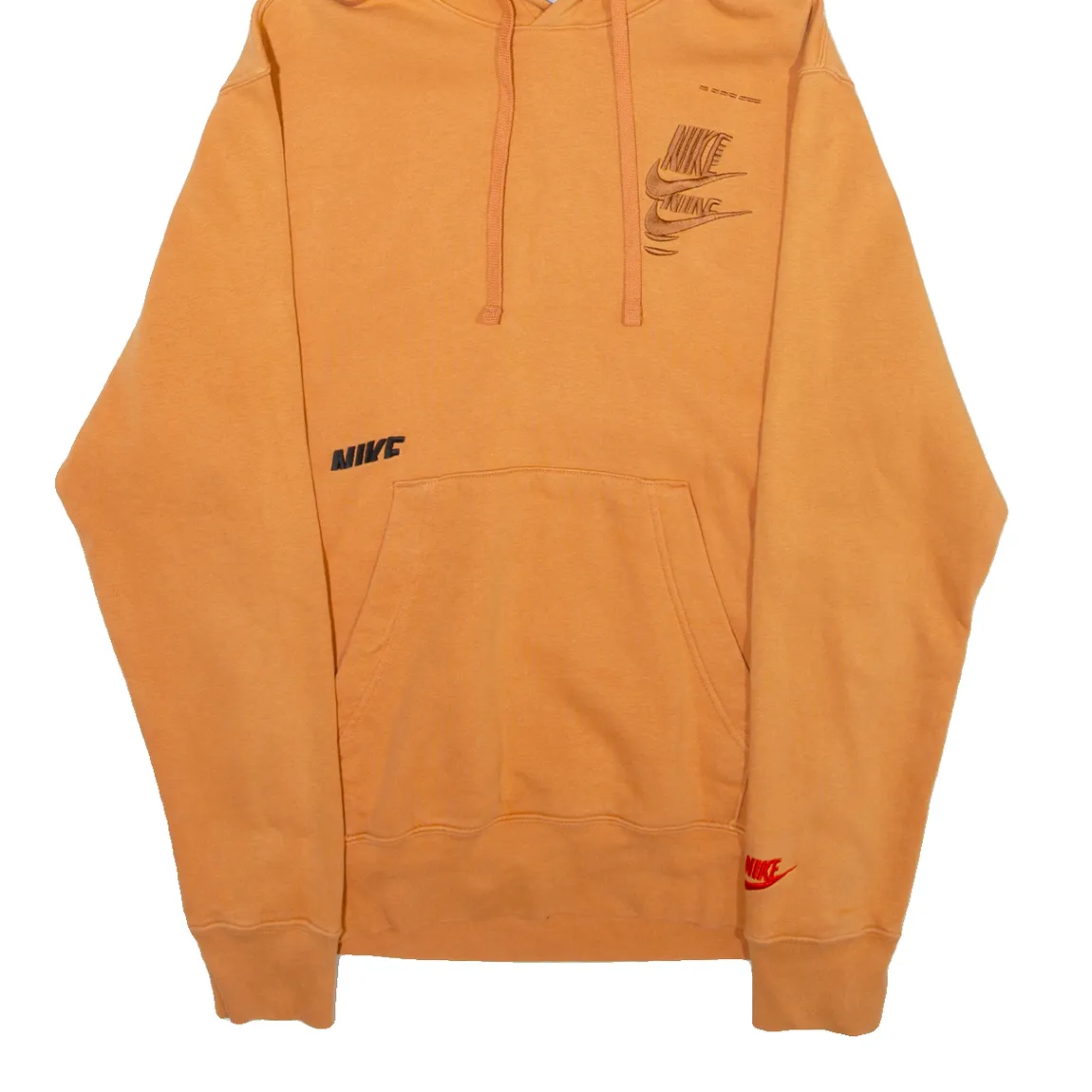 NIKE Mens Orange Hoodie XS