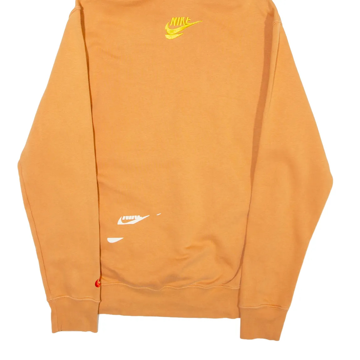 NIKE Mens Orange Hoodie XS