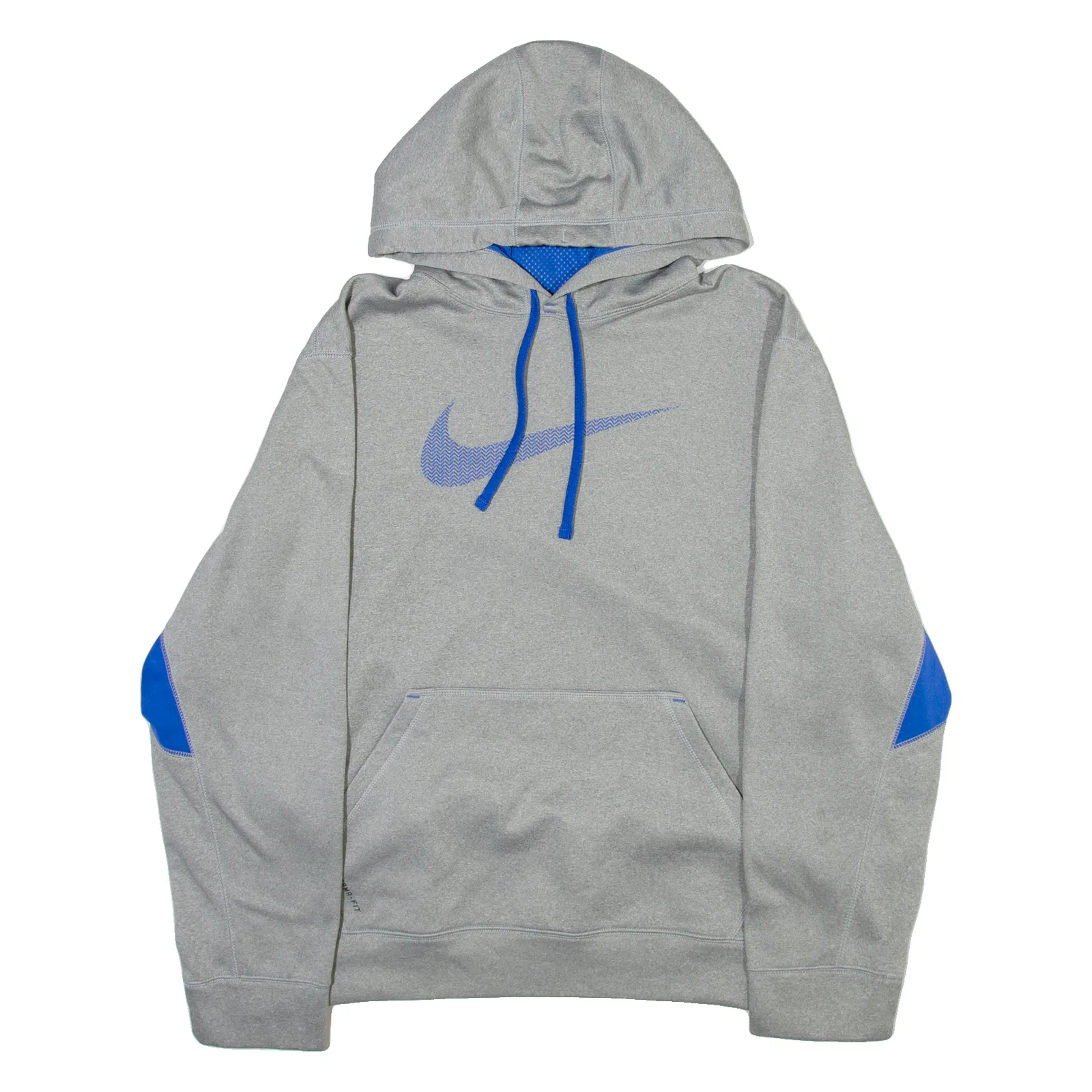 NIKE THERMA-FIT Mens Grey Hoodie XL