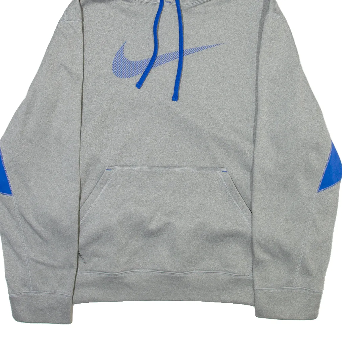 NIKE THERMA-FIT Mens Grey Hoodie XL