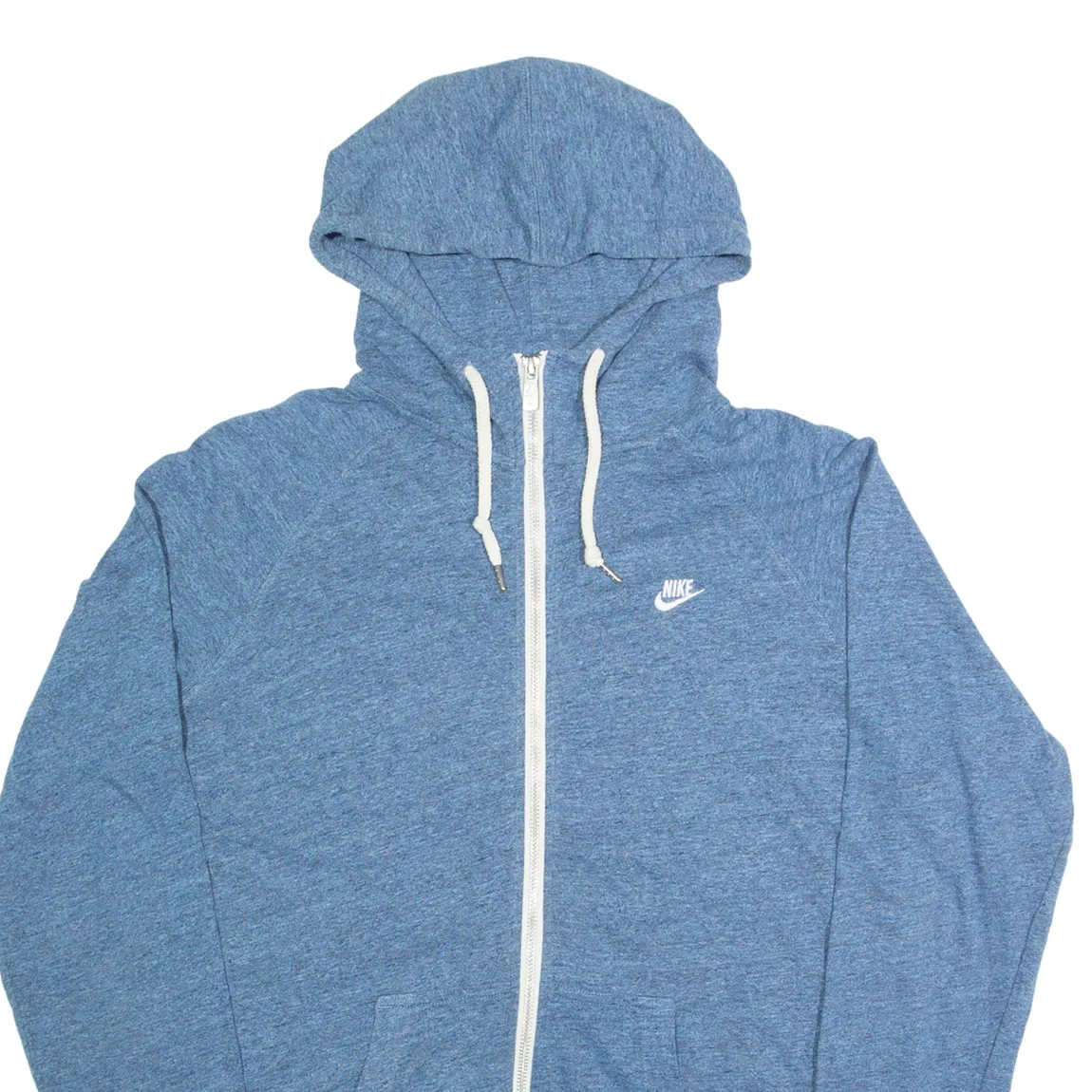 NIKE Womens Blue Hoodie Full Zip XL