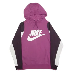 NIKE Womens Purple Hoodie L