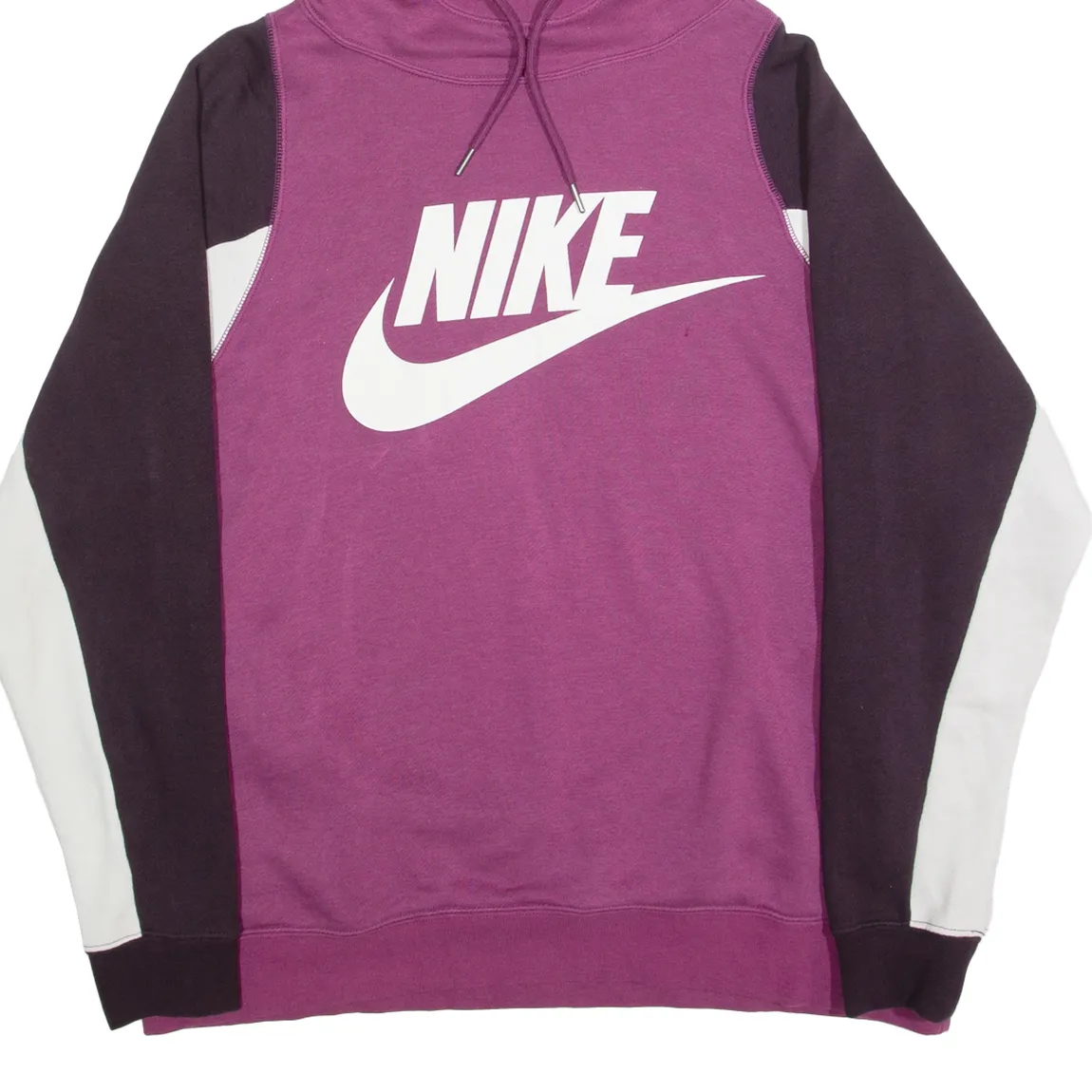 NIKE Womens Purple Hoodie L