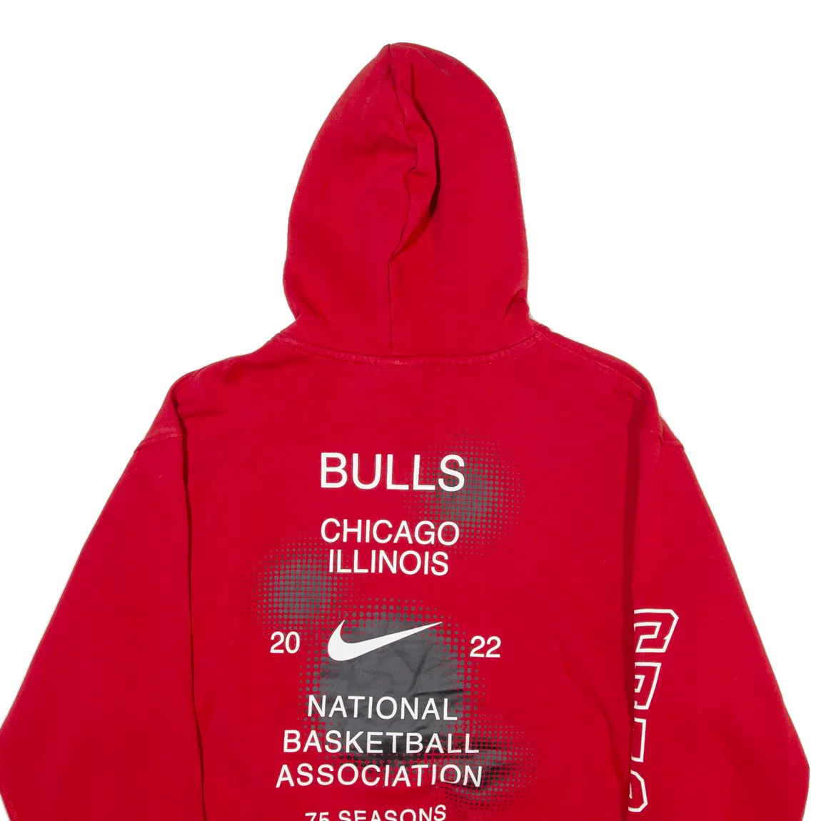 NIKE X NBA Chicago Bulls Mens Red Hoodie XL