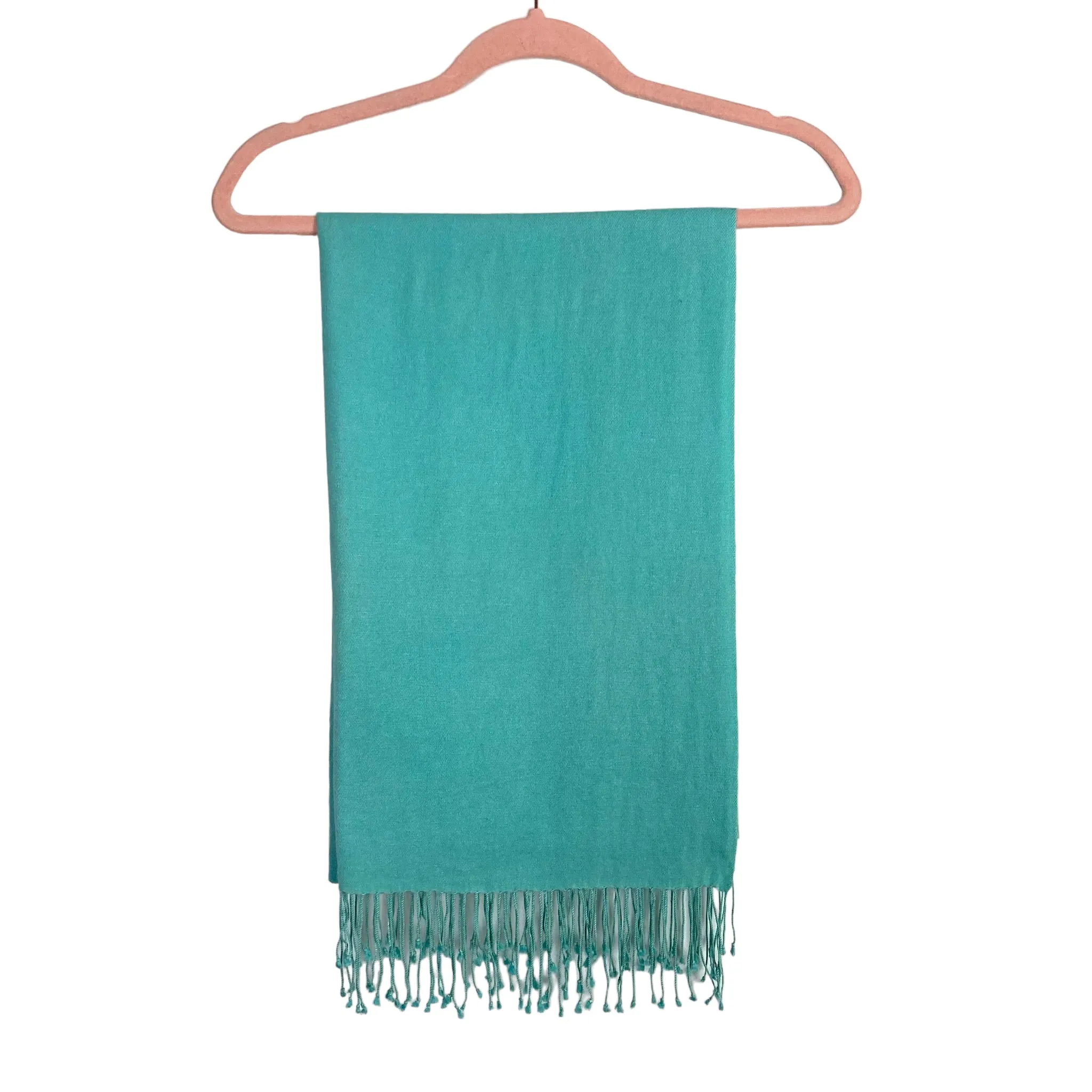 No Brand Mint Green Tassel Fringe Scarf (see notes)