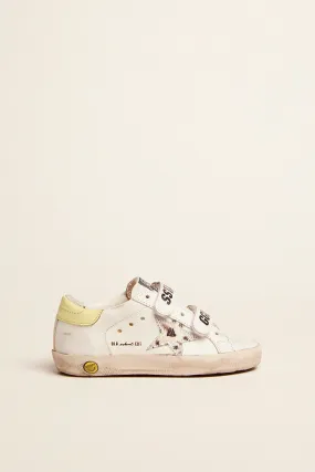 old school horsy star sneaker light yellow