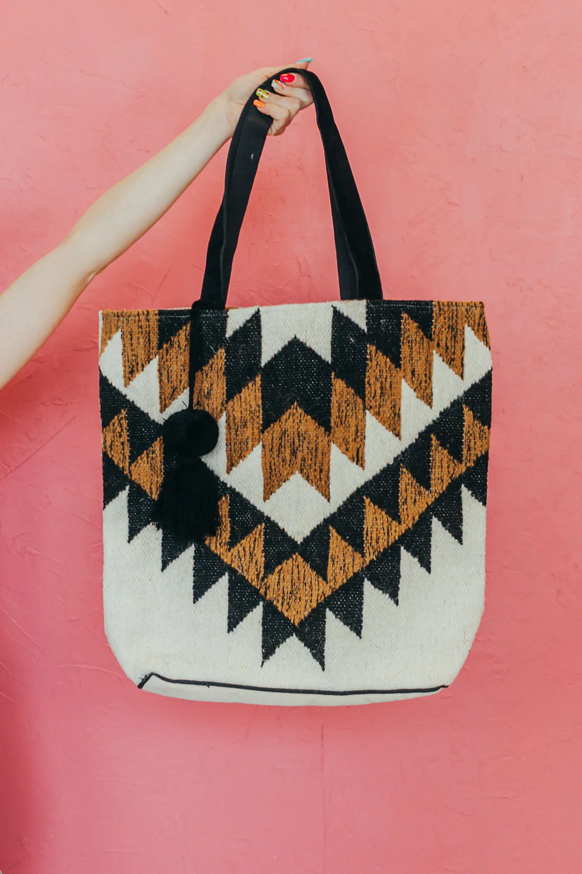 On The Go Aztec Tote Bag