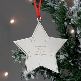 Personalised Star Tree Decoration