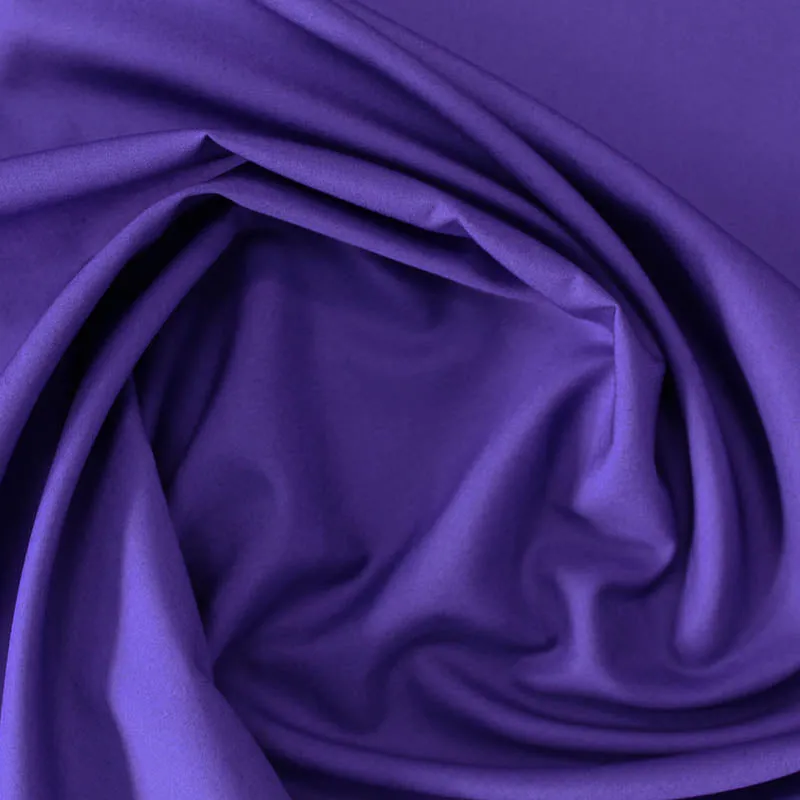 Plain Purple Cotton Poplin - Blackcurrant