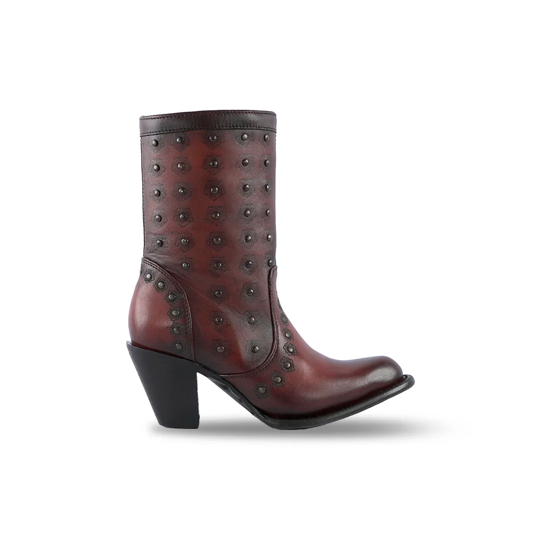 Platino Texas Country Womens Boot Peli Choco Brosh Annia