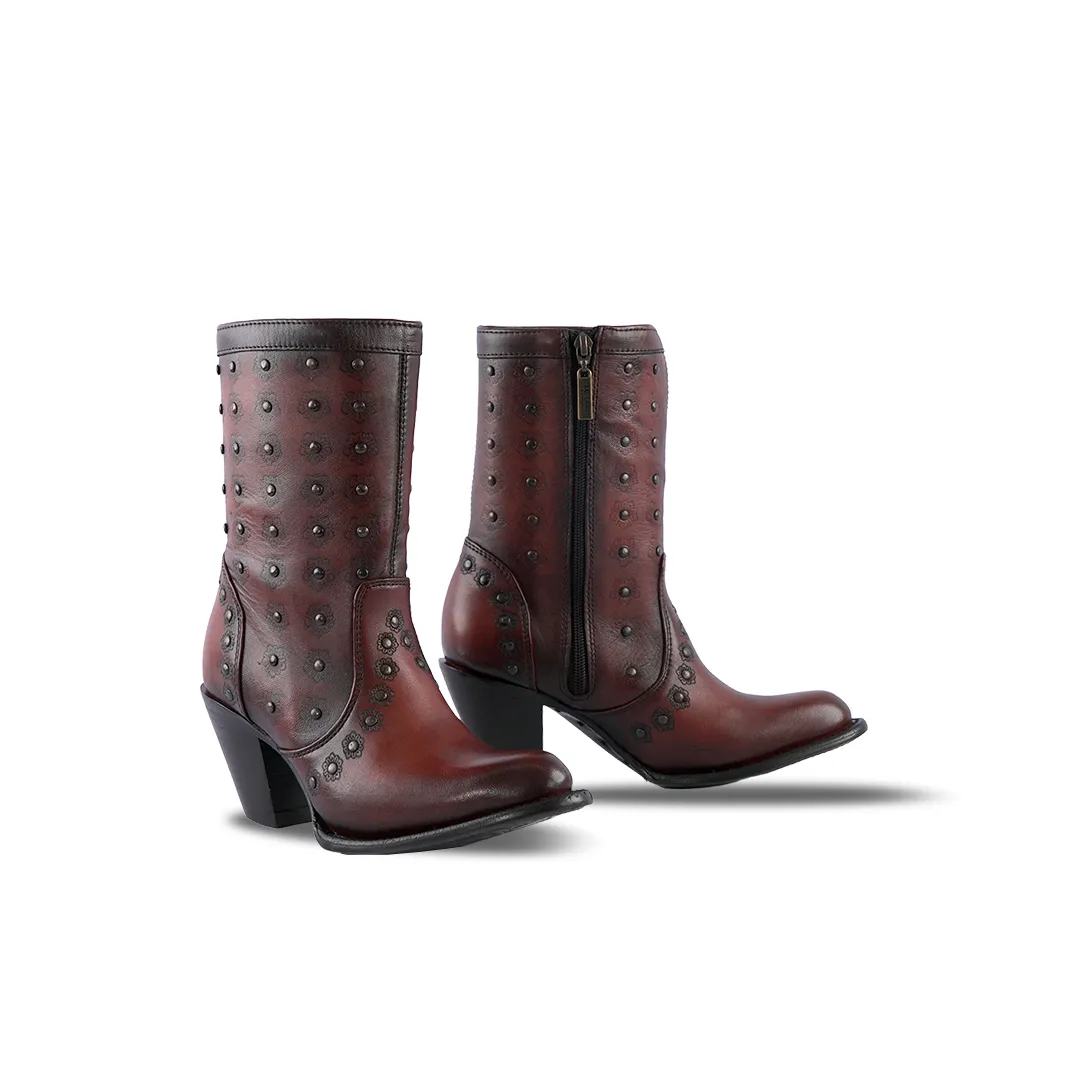 Platino Texas Country Womens Boot Peli Choco Brosh Annia