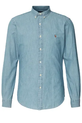 Ralph Lauren Chambray Denim Shirt Washed Blue