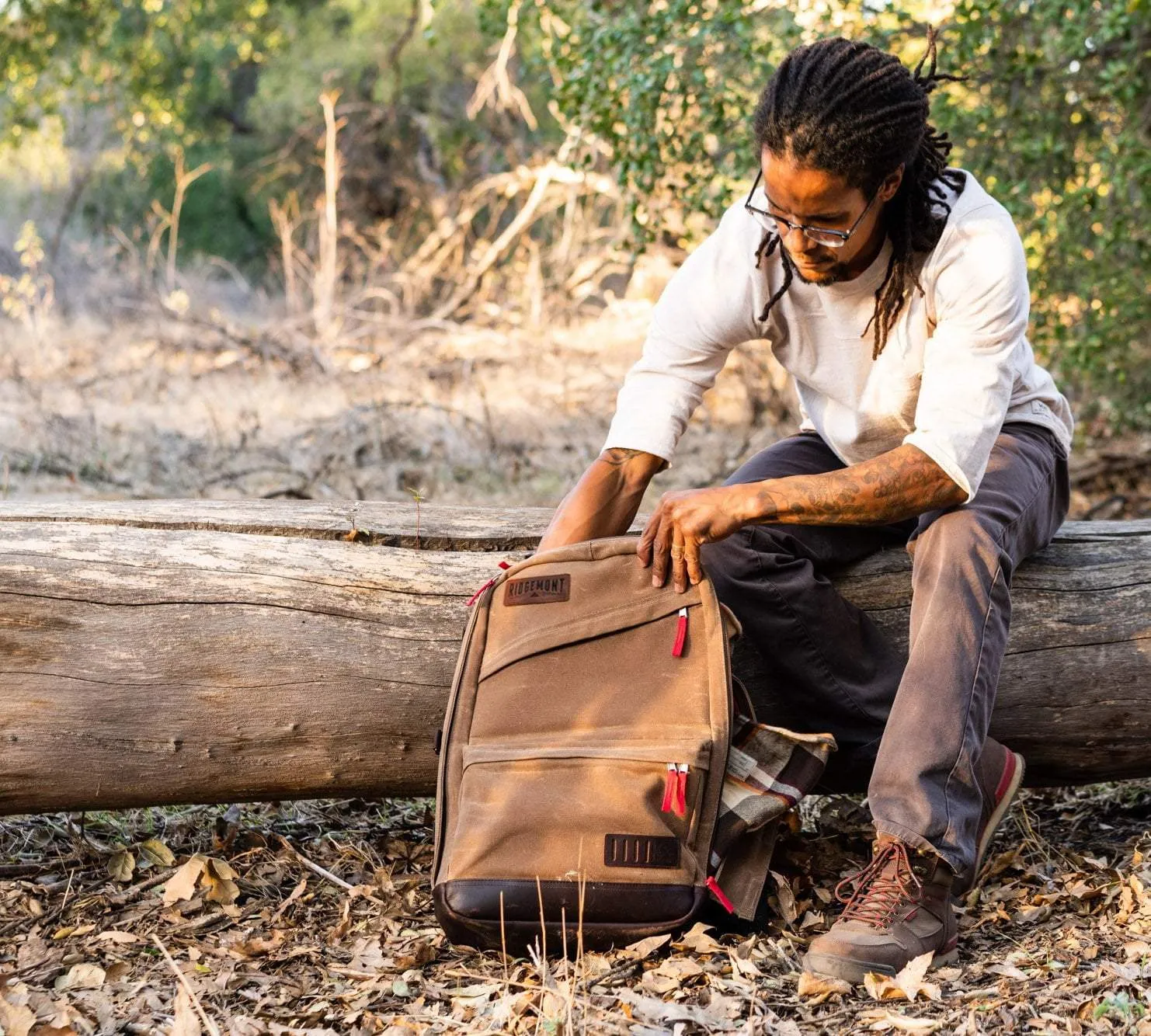 Ranger Backpack - Brown/Red