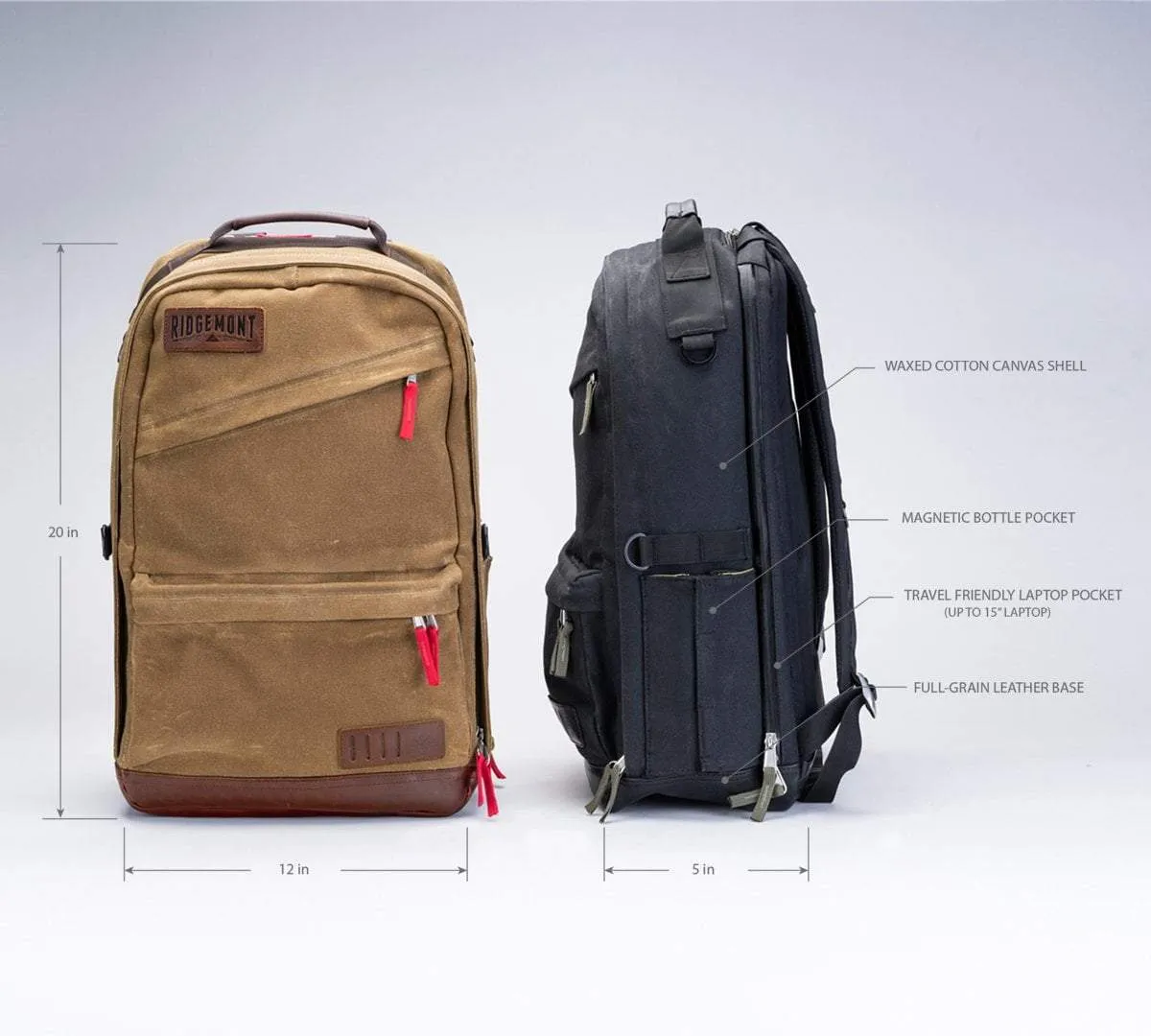 Ranger Backpack - Brown/Red