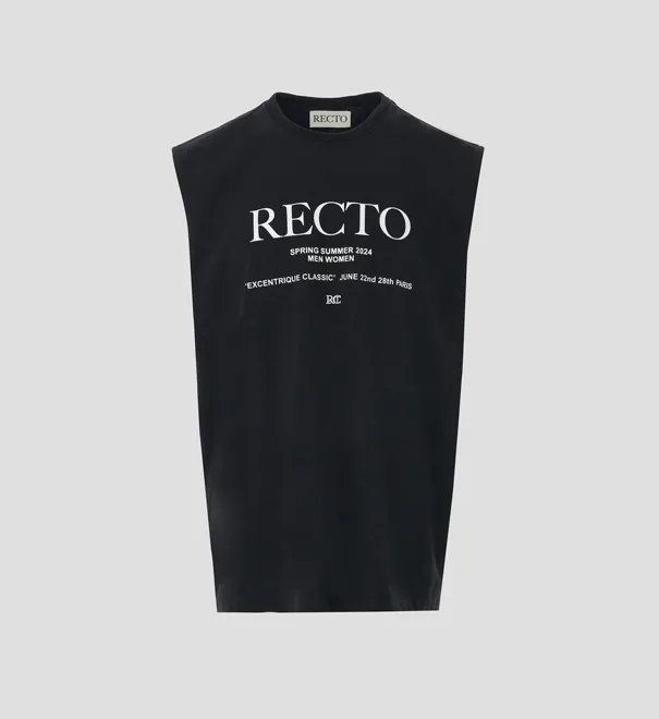 RECTO  |Street Style Cotton Logo Tops