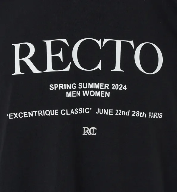 RECTO  |Street Style Cotton Logo Tops