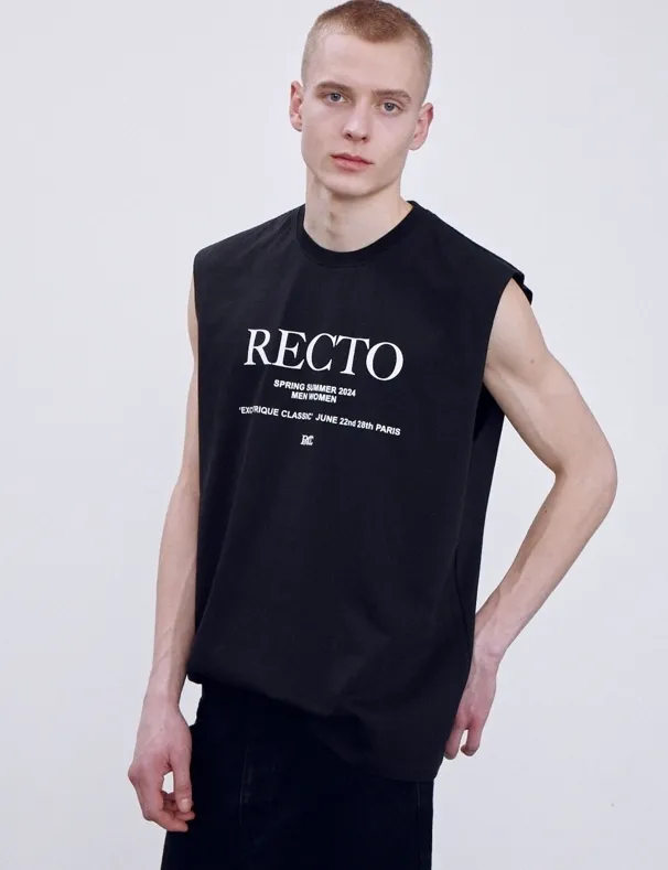 RECTO  |Street Style Cotton Logo Tops