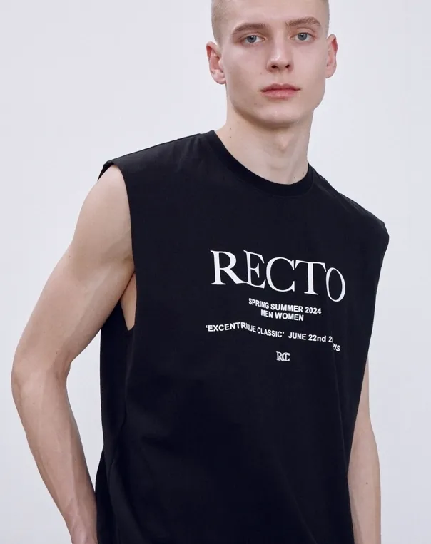 RECTO  |Street Style Cotton Logo Tops