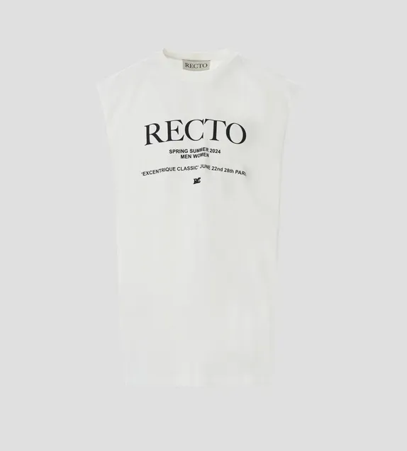 RECTO  |Street Style Cotton Logo Tops