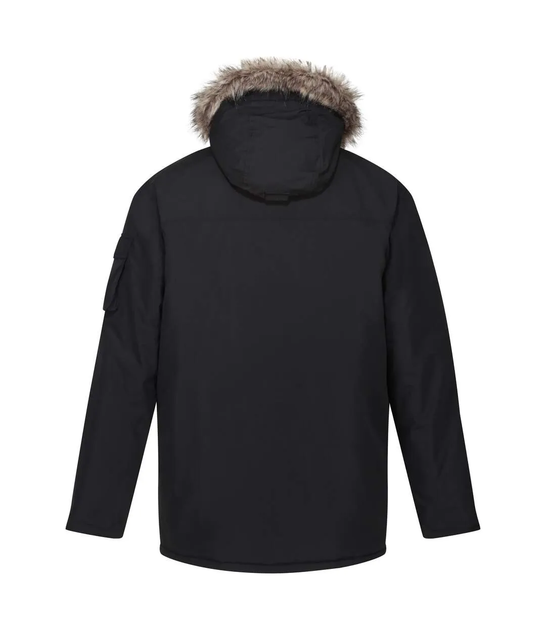 Regatta Mens Salinger II Faux Fur Insulated Parka (Black) - UTRG5301