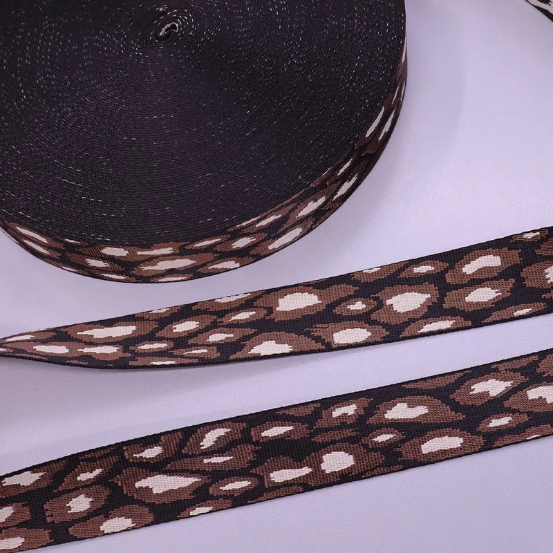 Reversible Leopard Print Webbing