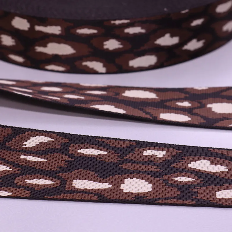 Reversible Leopard Print Webbing