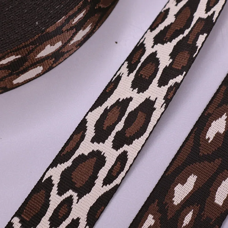 Reversible Leopard Print Webbing