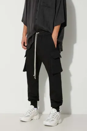 Rick Owens cotton trousers black color