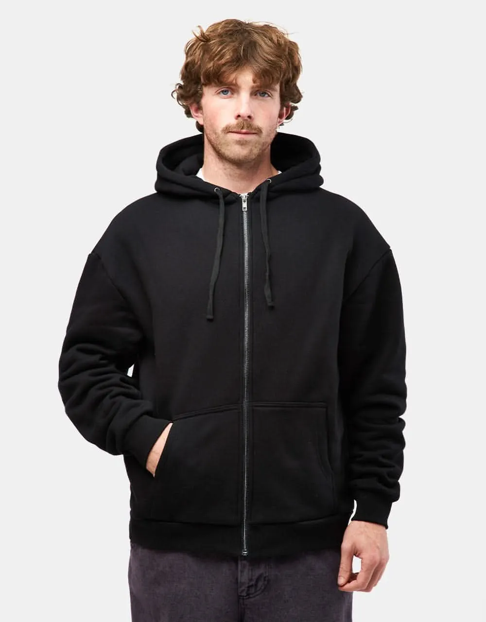 Route One Zip Hoodie - Black