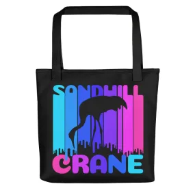 Sandhill Crane Rainbow / Nebraska -  All Over Print Tote Bag