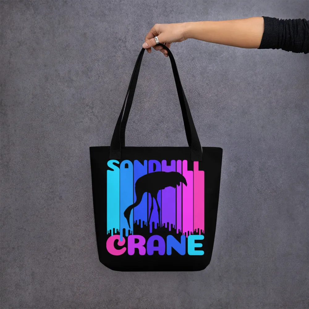 Sandhill Crane Rainbow / Nebraska -  All Over Print Tote Bag