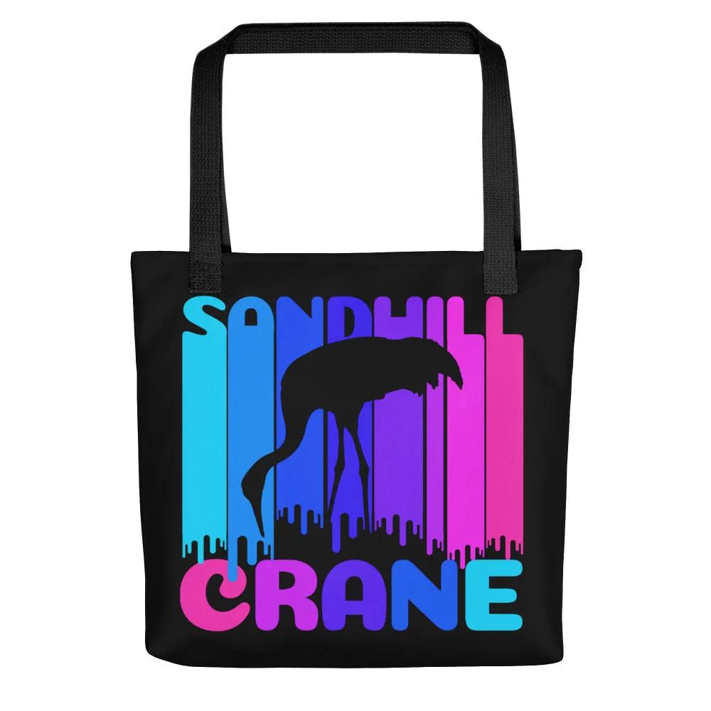 Sandhill Crane Rainbow / Nebraska -  All Over Print Tote Bag