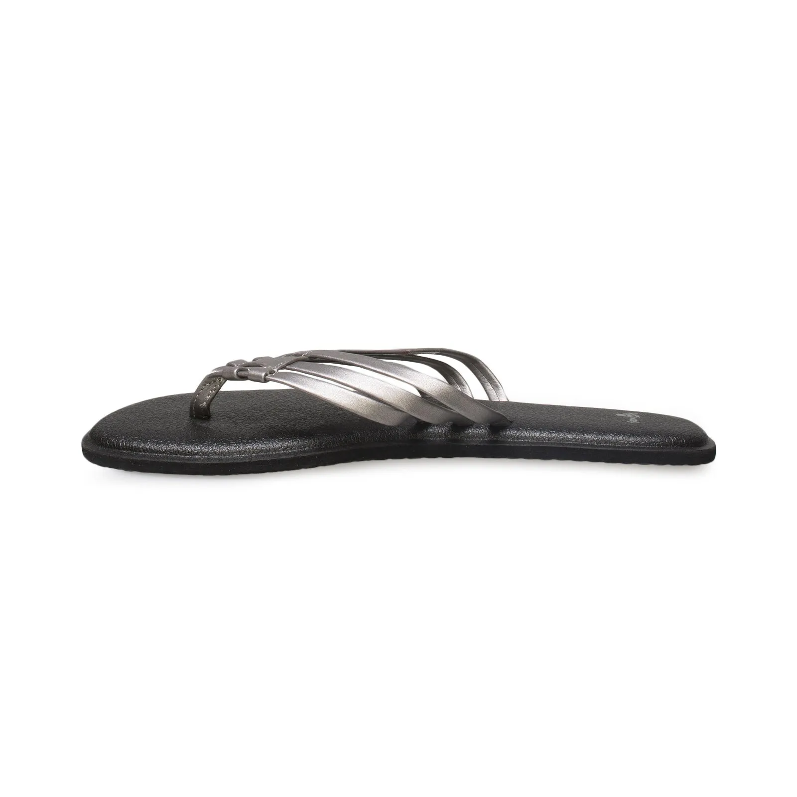 Sanuk Salty Metallic Pewter Flip Flops - Women's