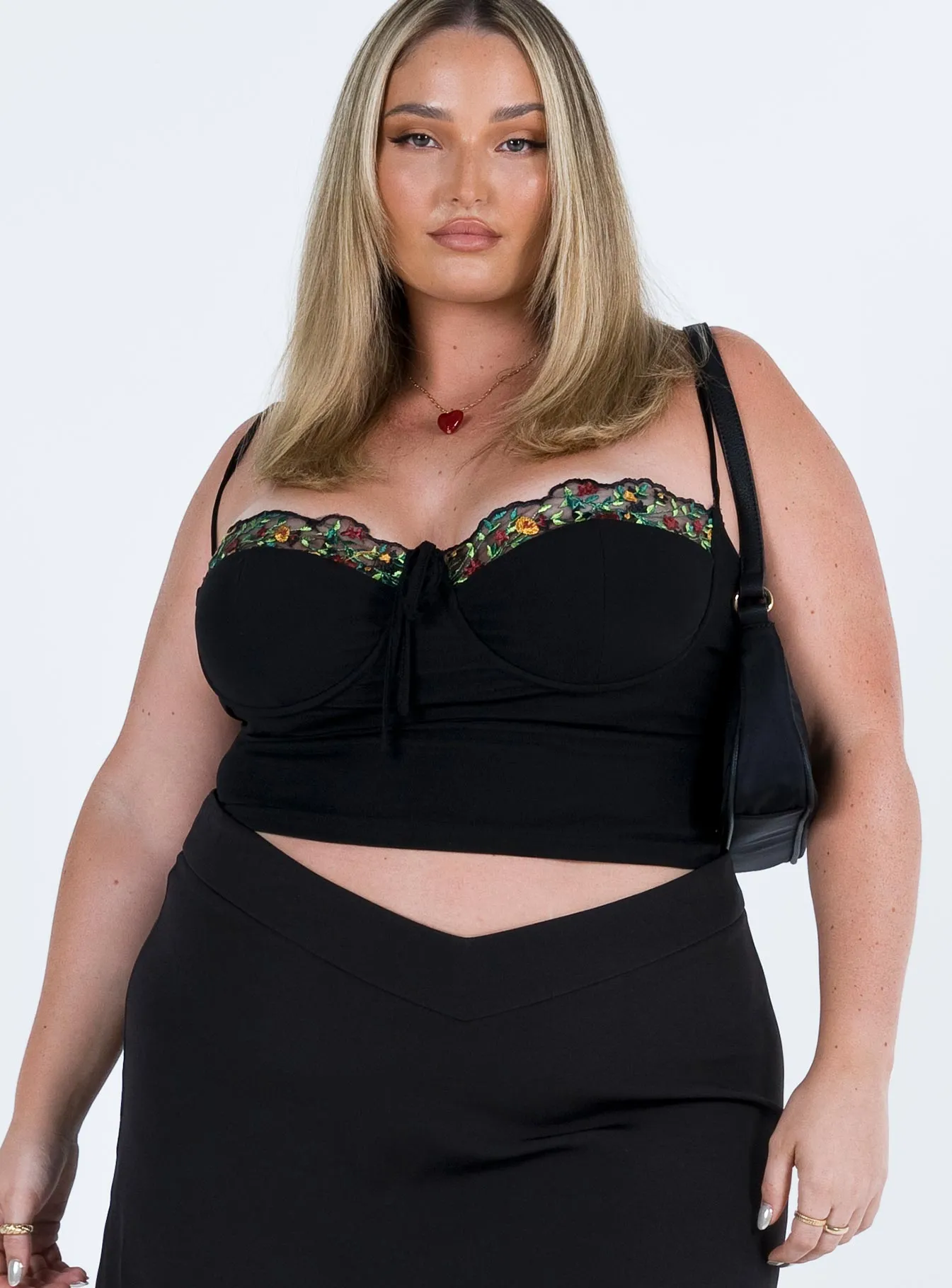 Sarella Bustier Top Black Curve