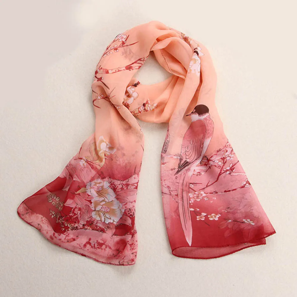 Scarf From India poncho Scarves scarfs Women Chiffon Soft Neck Shawl Stole Wraps Casual 4 colors Beach foulard