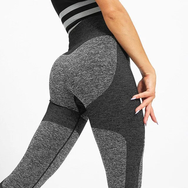 Seamless Women Leggings High Wasit Push Up Patchwork Spandex Leggings Casual Workout Jeggings Fitness Leggings Feminina