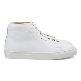 Skolyx premium sneaker high top in white leather