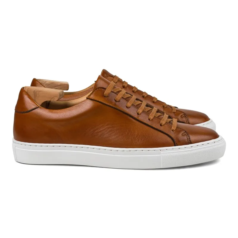 Skolyx Premium sneaker in cognac leather