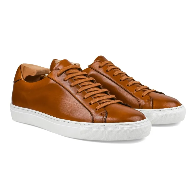 Skolyx Premium sneaker in cognac leather