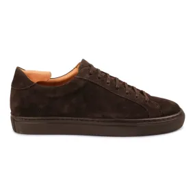 Skolyx Premium sneaker in dark brown suede with dark sole