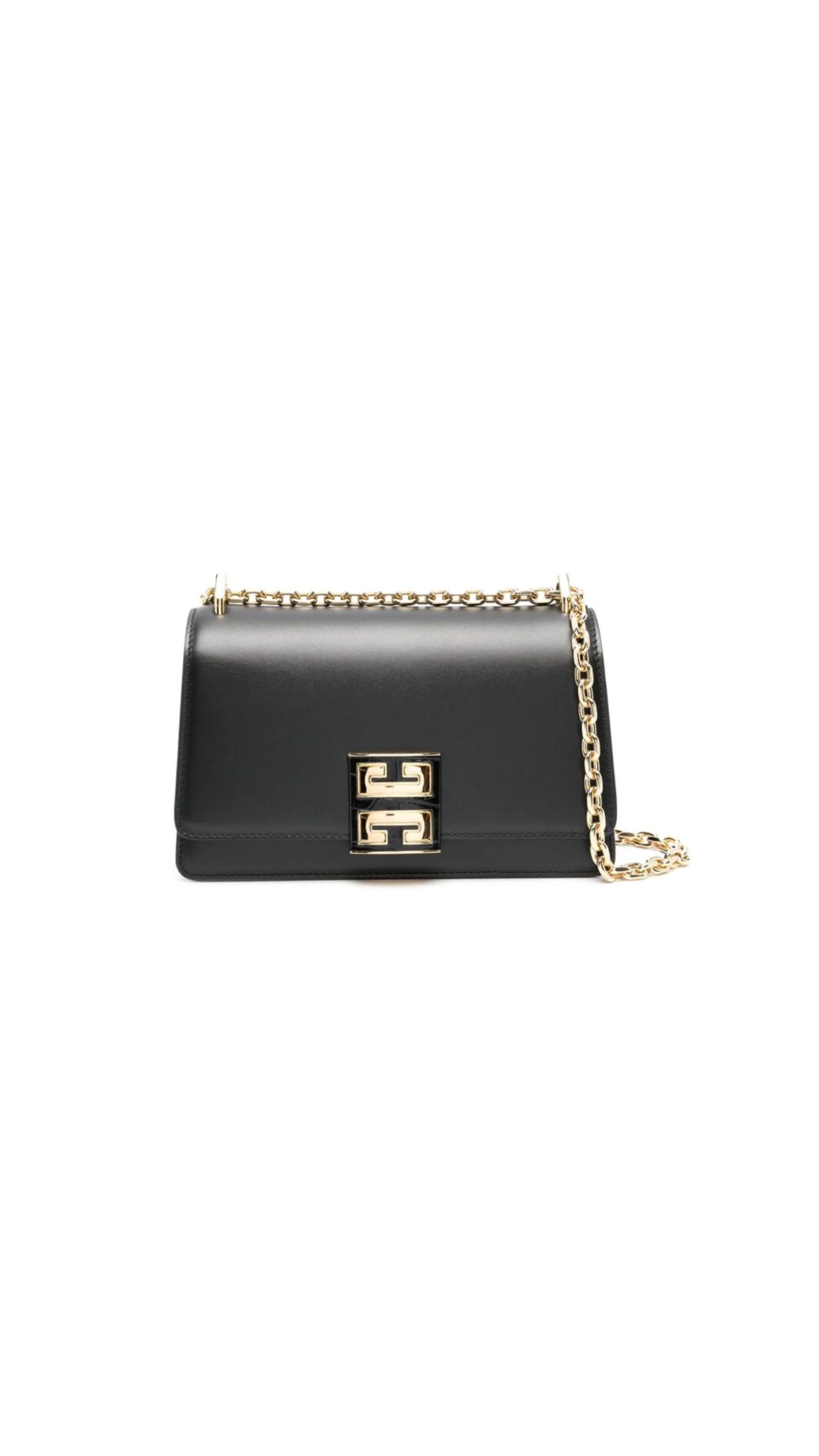 Small 4G Bag In Leather With Chain - Black