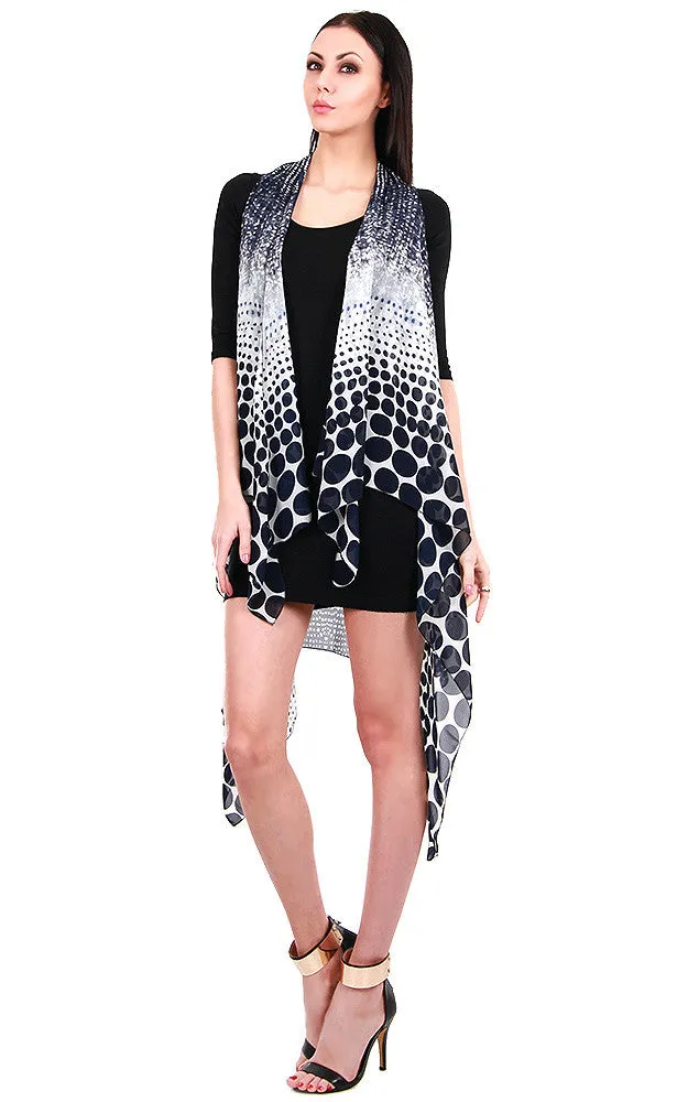 SN32 Polka Dot Pattern Long Vest