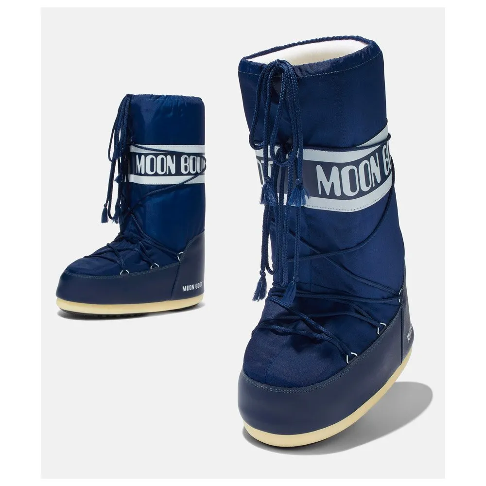 Snow boots Moon Boot ---Icon Nylon Jr Blue