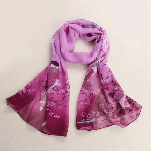 Soft cosy Chiffon Soft Neck Shawl Scarves echarpes foulards luxury scarf woman