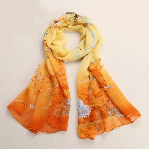 Soft cosy Chiffon Soft Neck Shawl Scarves echarpes foulards luxury scarf woman