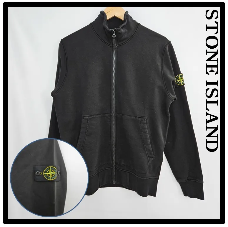 STONE ISLAND  |Unisex Street Style Logo Tops